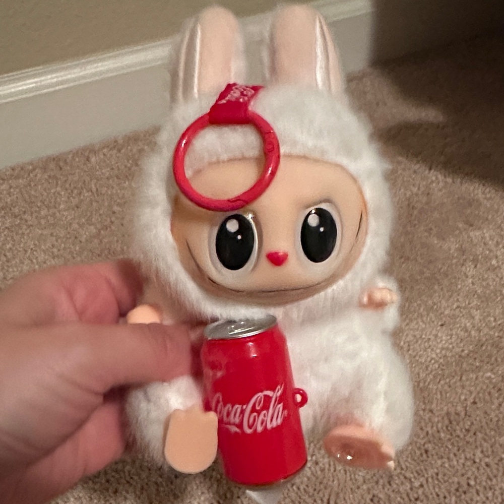 Lafufu Coca Cola plush keychain new no box